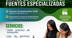 CAPACITACIÓN EN BÚSQUEDA Y ANÁLISIS CRÍTICO DE INFORMACIÓN EN FUENTES ESPECIALIZADAS